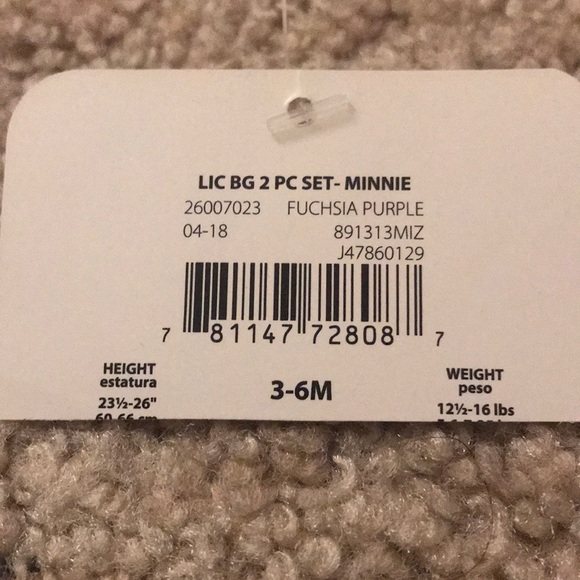 NWT 3-6 month Minnie Mouse set - Picture 3 of 7